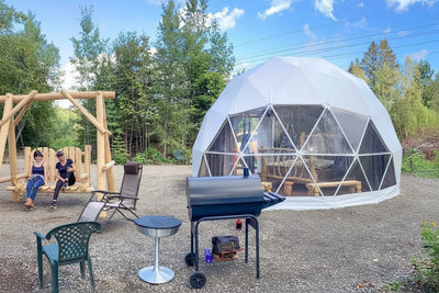 4-Season DELUXE Glamping Package Dome - 20'/6m - Phoenix Domes