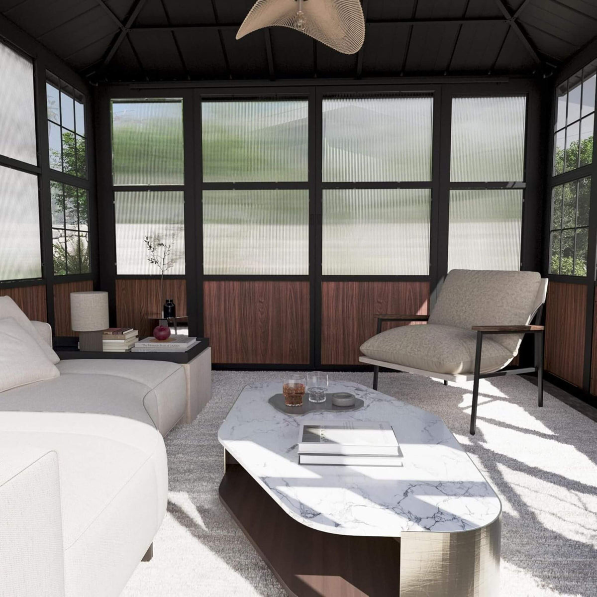 Alora Grandview — Hardtop Aluminum Sunroom with Sliding Doors