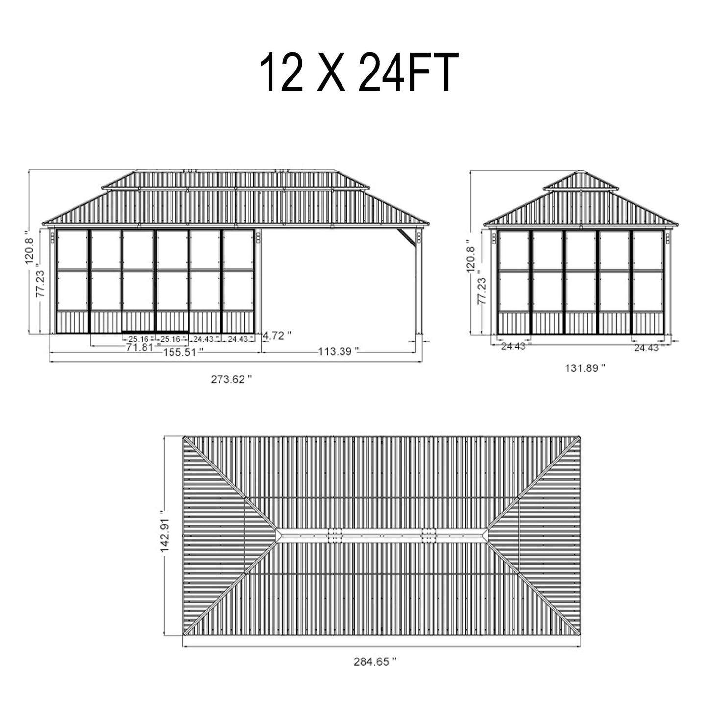 Alora Prestige — Hardtop Double-Top Patio Sunroom