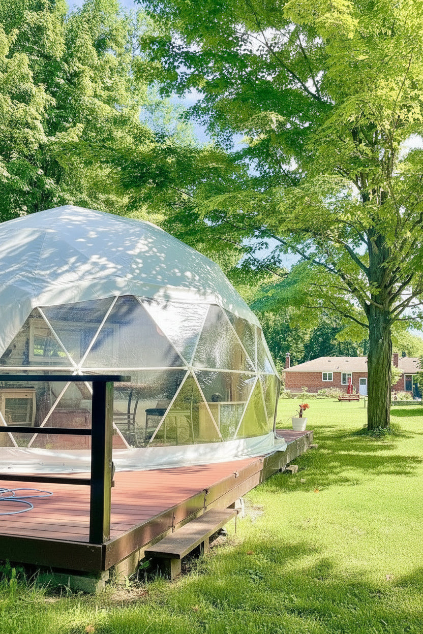 4-Season DELUXE Glamping Package Dome - 20'/6m - Phoenix Domes