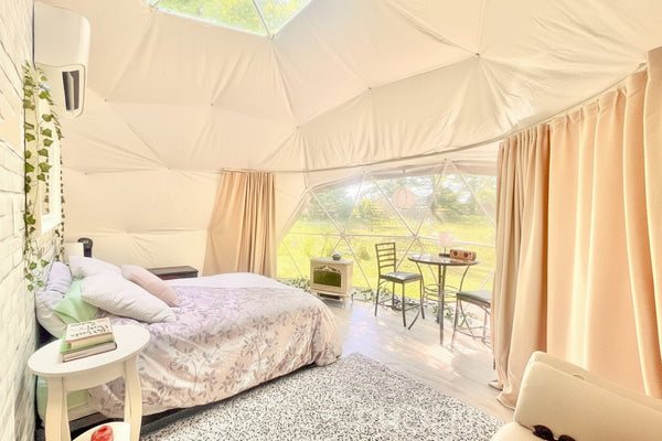 4-Season DELUXE Glamping Package Dome - 20'/6m - Phoenix Domes