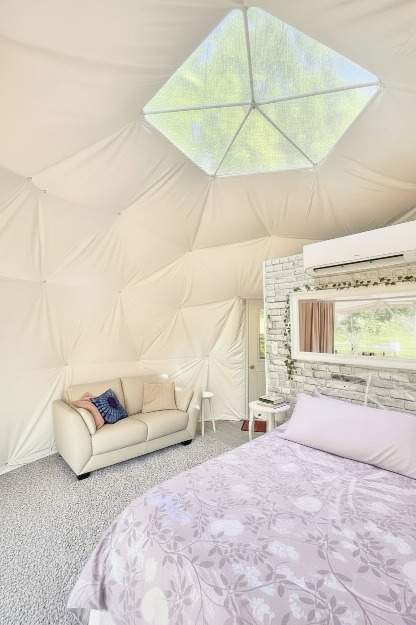4-Season DELUXE Glamping Package Dome - 20'/6m - Phoenix Domes