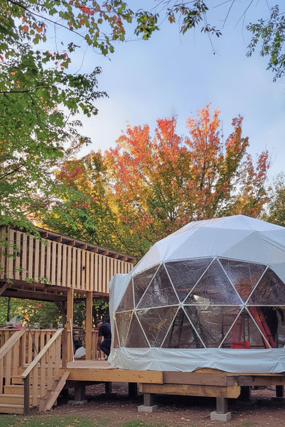 4-Season DELUXE Glamping Package Dome - 20'/6m - Phoenix Domes