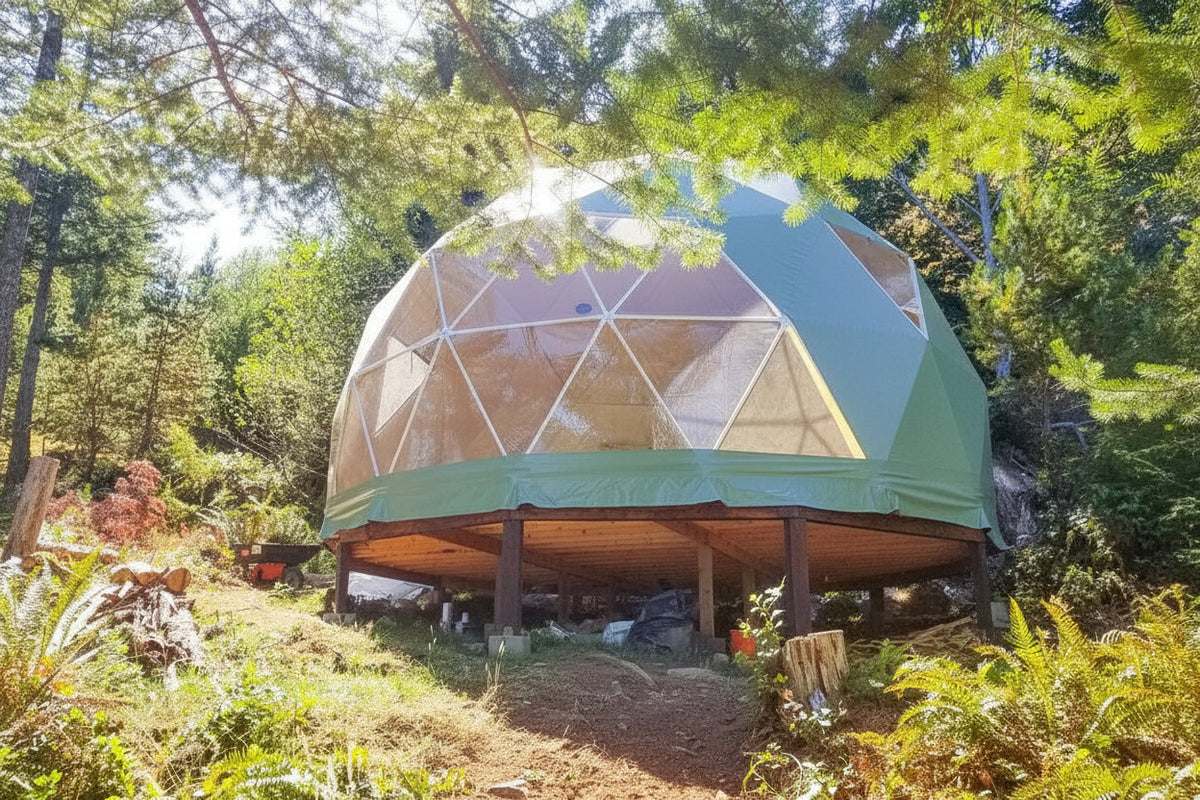 4-Season DELUXE Glamping Package Dome - 20'/6m - Phoenix Domes