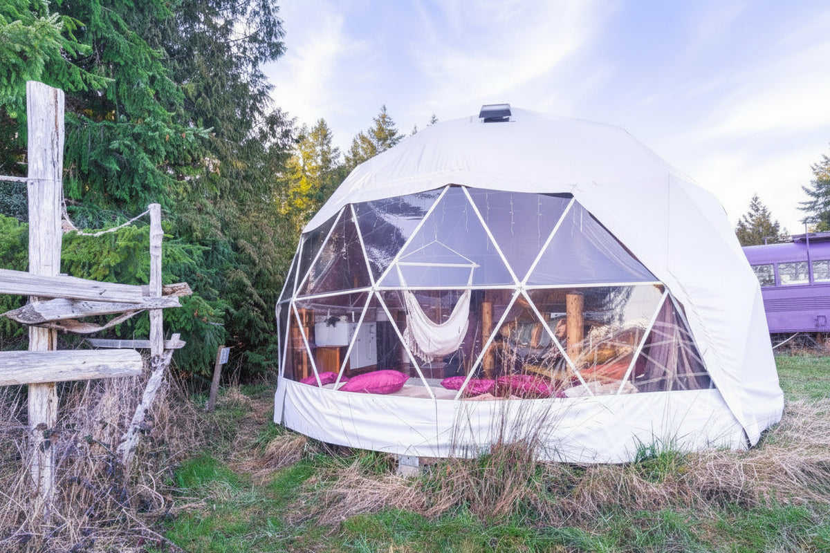 4-Season DELUXE Glamping Package Dome - 20'/6m - Phoenix Domes
