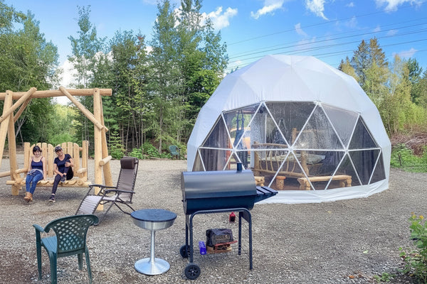 4-Season DELUXE Glamping Package Dome - 20'/6m - Phoenix Domes