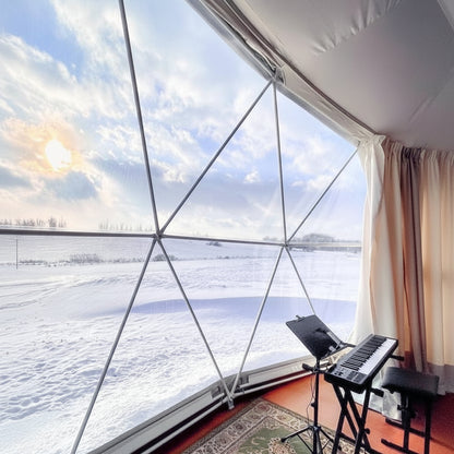 4-Season DELUXE Glamping Package Dome - 26'/8m - Phoenix Domes