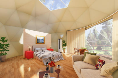 4-Season DELUXE Glamping Package Dome - 26'/8m - Phoenix Domes