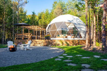 4-Season DELUXE Glamping Package Dome - 26'/8m - Phoenix Domes