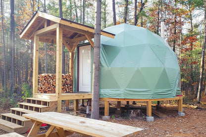 4-Season DELUXE Glamping Package Dome - 26'/8m - Phoenix Domes