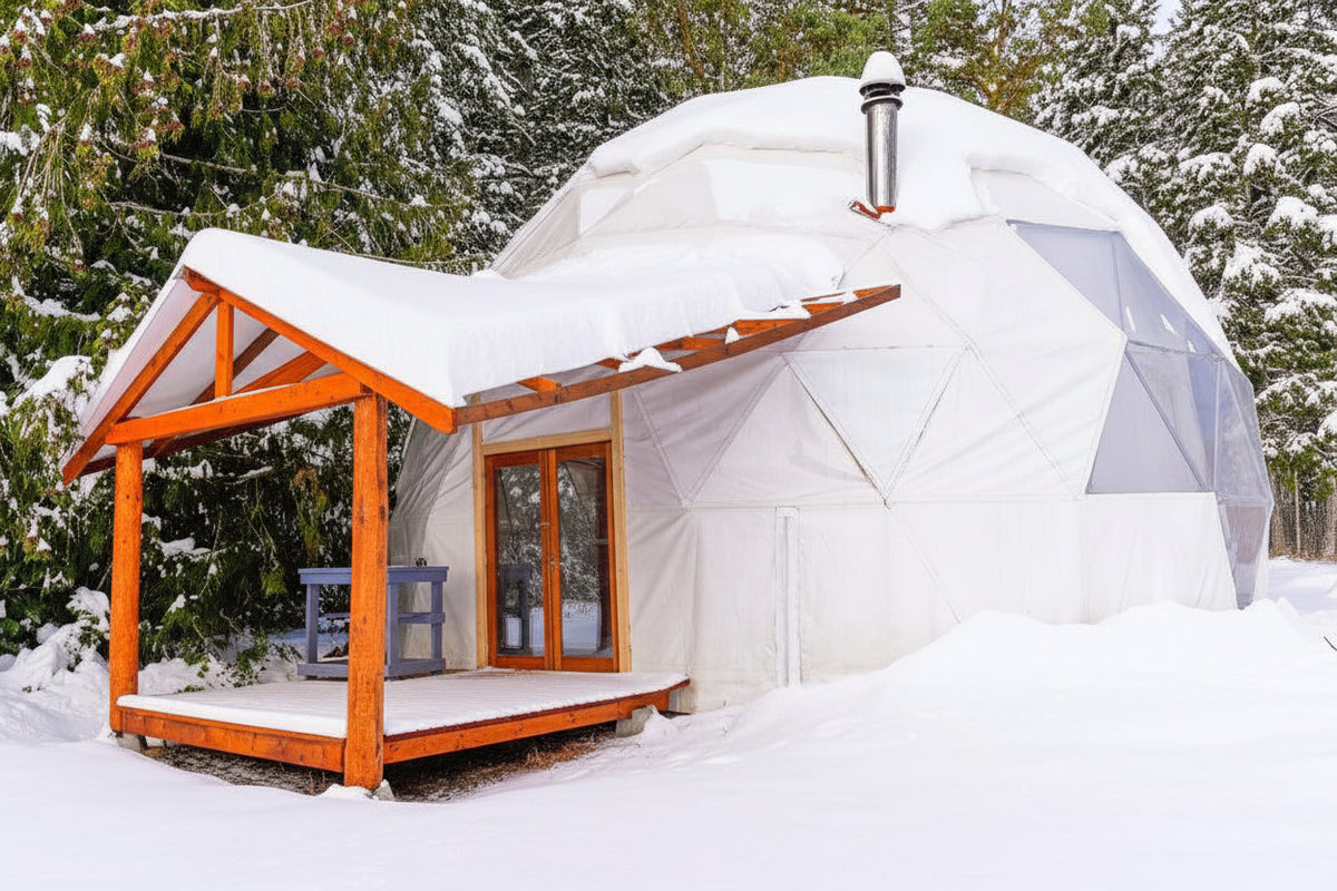 4-Season DELUXE Glamping & Yoga Package Dome - 30'/9m - Phoenix Domes