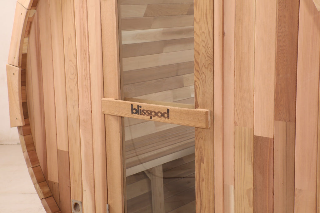 Blisspod Prague — Canadian Red Cedar Outdoor Barrel Sauna
