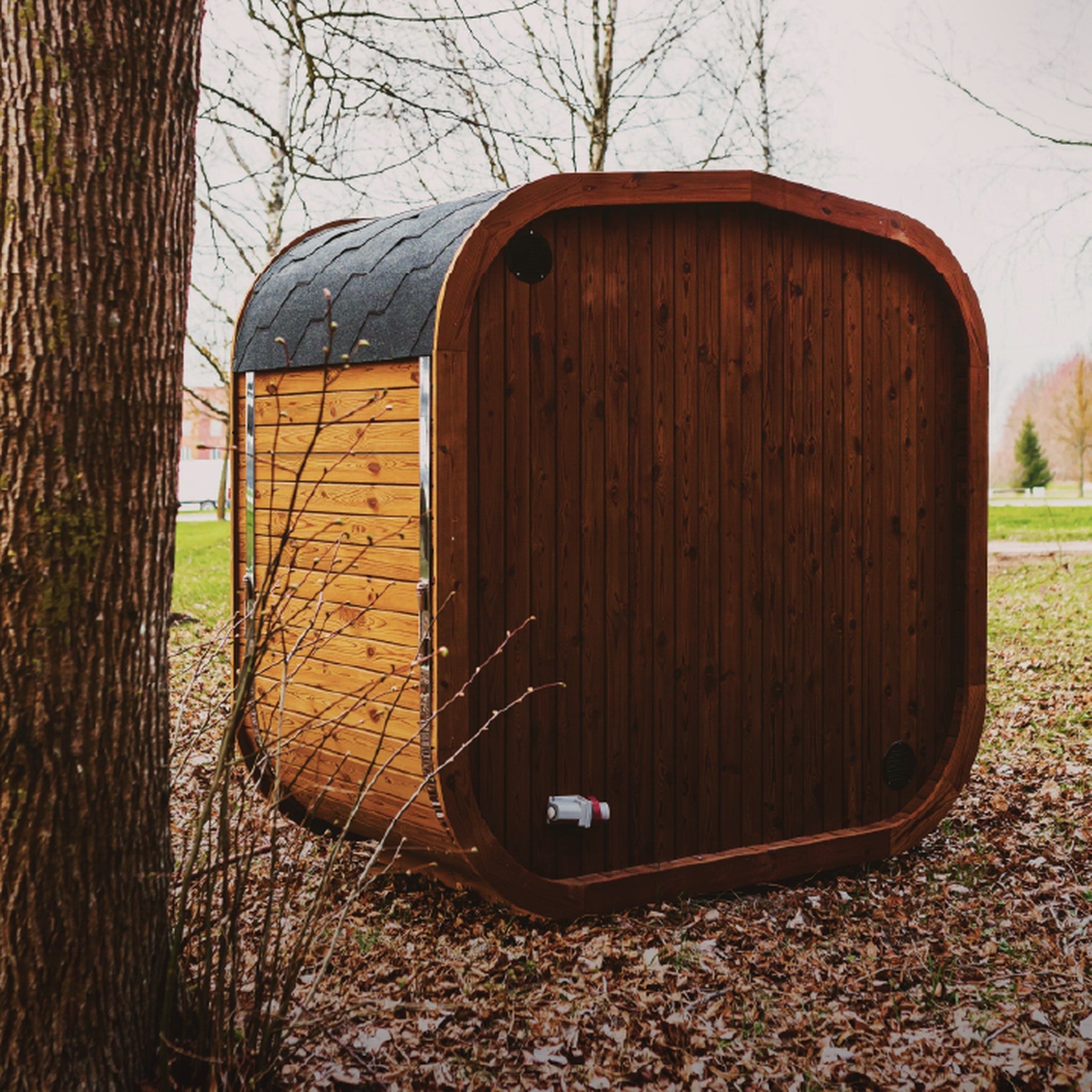 __tsh_featured__ Mande MW16 — Outdoor ThermoWood Barrel Sauna