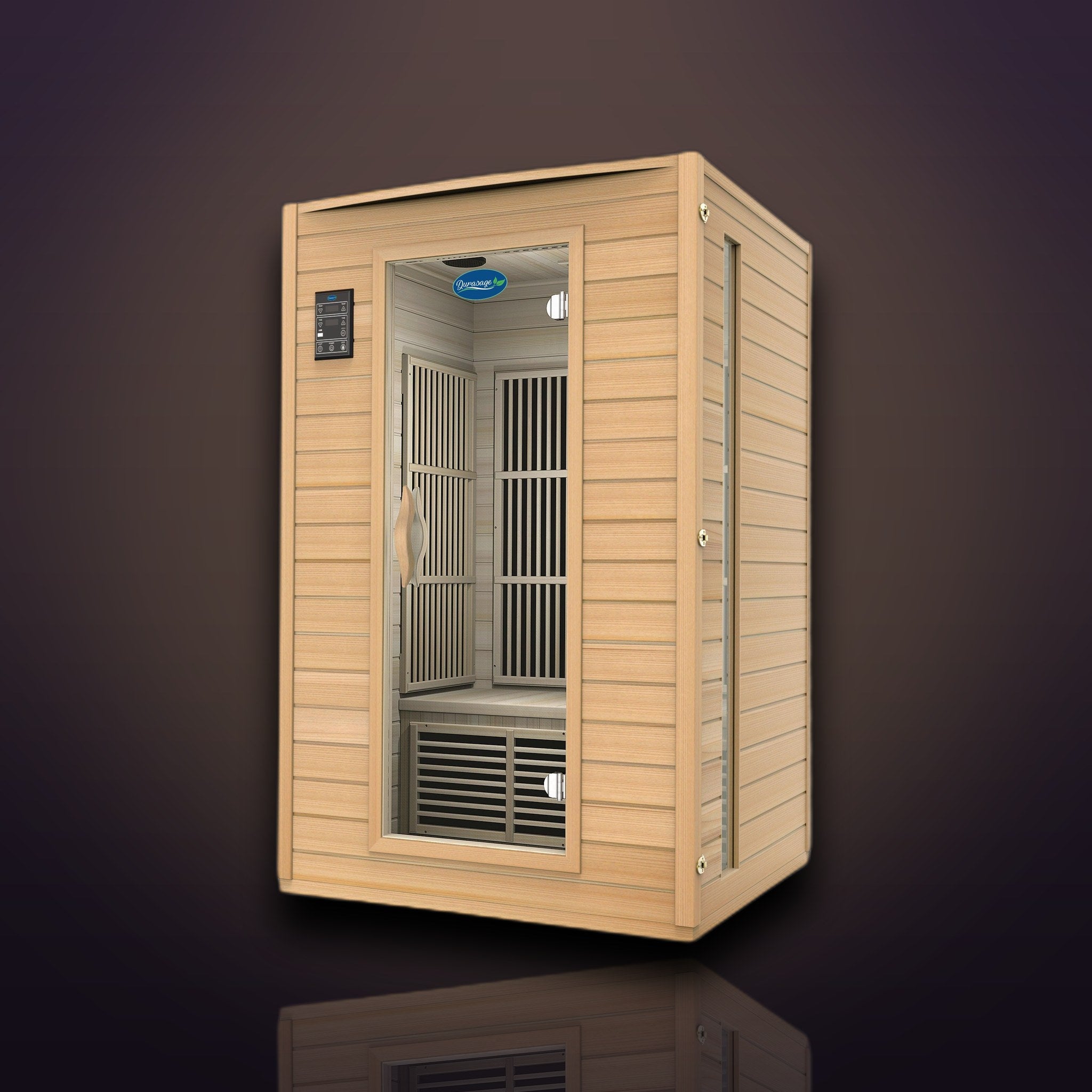 __tsh_featured__ 2-Person Carbon Infrared Sauna - Canadian Hemlock Wooden Sau