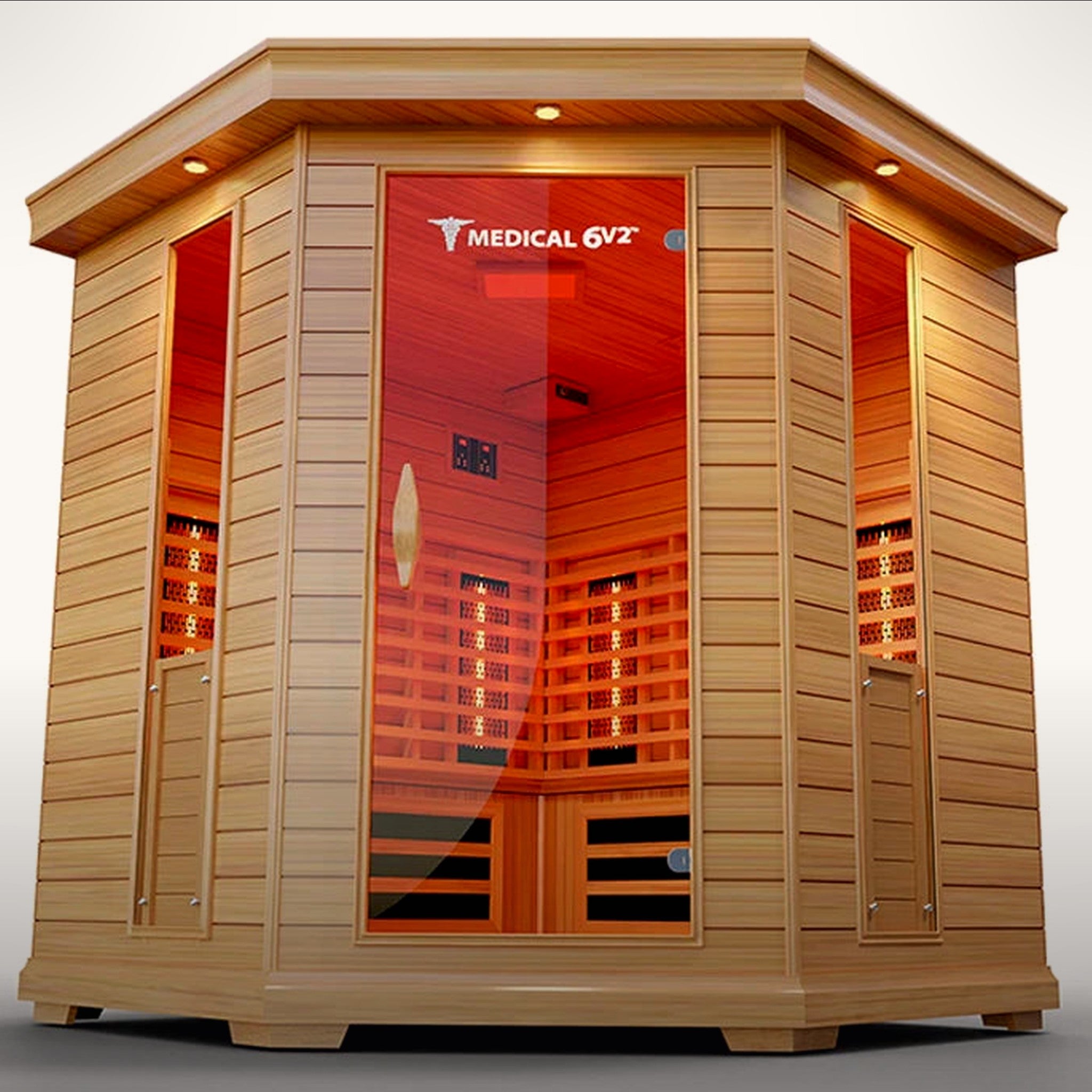 __tsh_featured__ 6 Person Indoor Infrared Full Spectrum Sauna | Medical 6 Plu