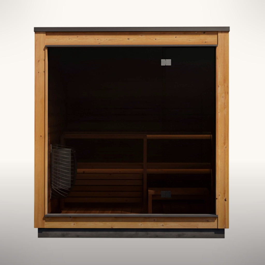 __tsh_featured__ ThermaSol Nordic Dawn 4-Person Fully-Assembled Outdoor Sauna