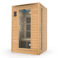 Durasage 2-Person Carbon Infrared Sauna — Canadian Hemlock — Studio Shot