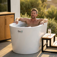 RevX X Tub — Acrylic Cold Plunge with LUX Chiller — Lifestyle