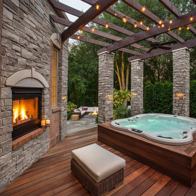 Monarch Hot Tub — 5-Person Outdoor Spa