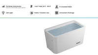 Acrylic Cold Plunge Tub Built for Full Immersion, LUX Chiller System, Insulated Walls, Adjustable Jets