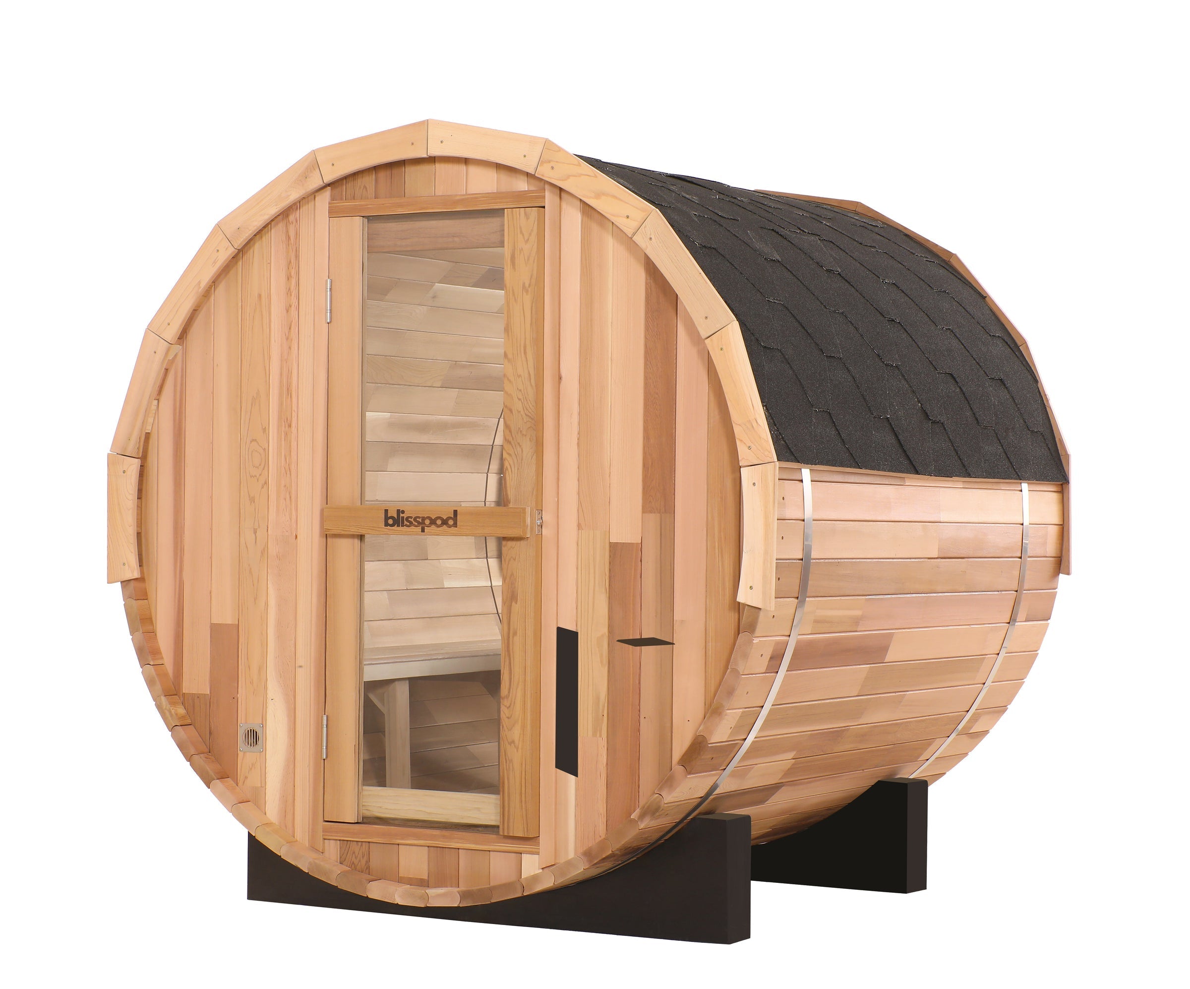 Blisspod Prague — Canadian Red Cedar Outdoor Barrel Sauna