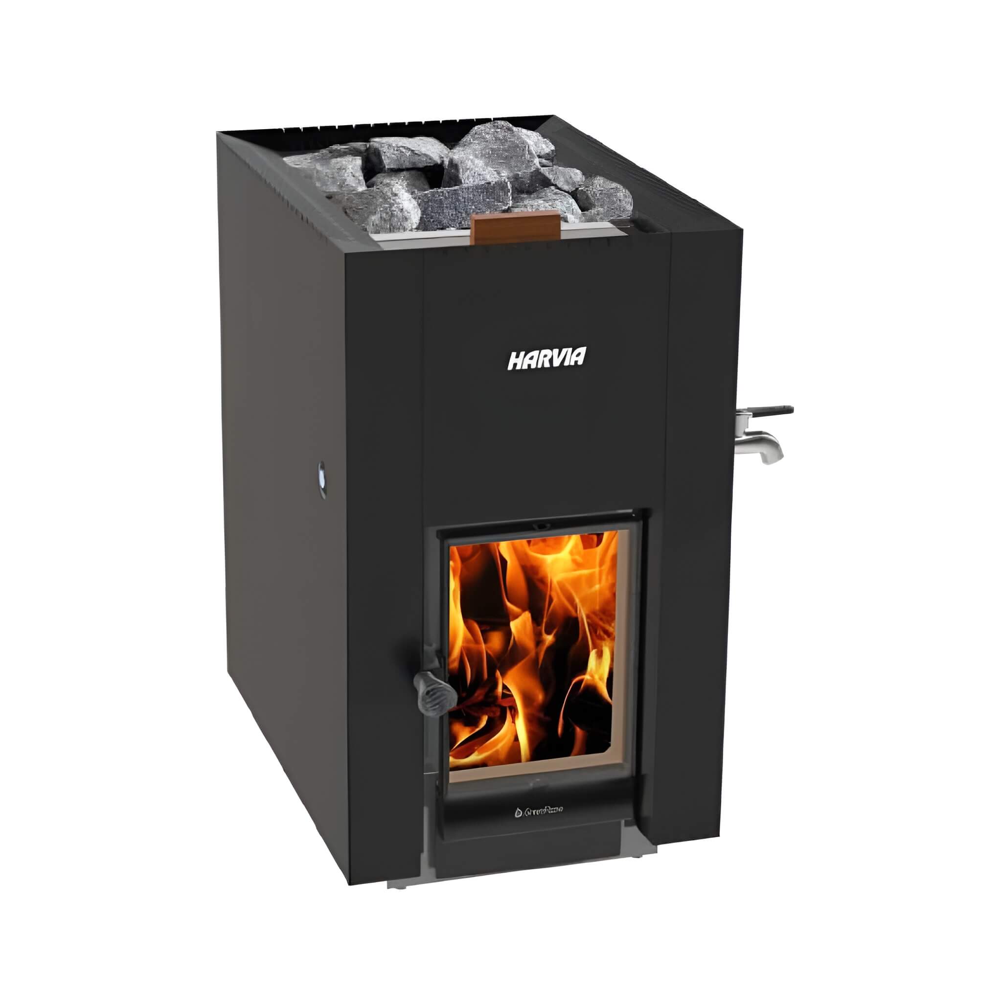 Harvia GreenFlame ES 22 Linear — 15.7kW Wood Sauna Stove