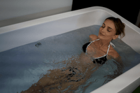 Acrylic Cold Plunge Tub Built for Full Immersion, LUX Chiller System, Insulated Walls, Adjustable Jets