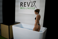 Acrylic Cold Plunge Tub Built for Full Immersion, LUX Chiller System, Insulated Walls, Adjustable Jets