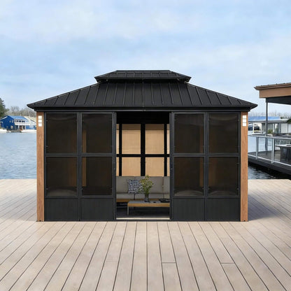 Alora Oasis — Heavy-Duty Hardtop Sunroom with LED Lighting