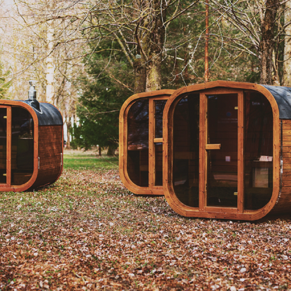 Mande MW16 — Outdoor ThermoWood Barrel Sauna