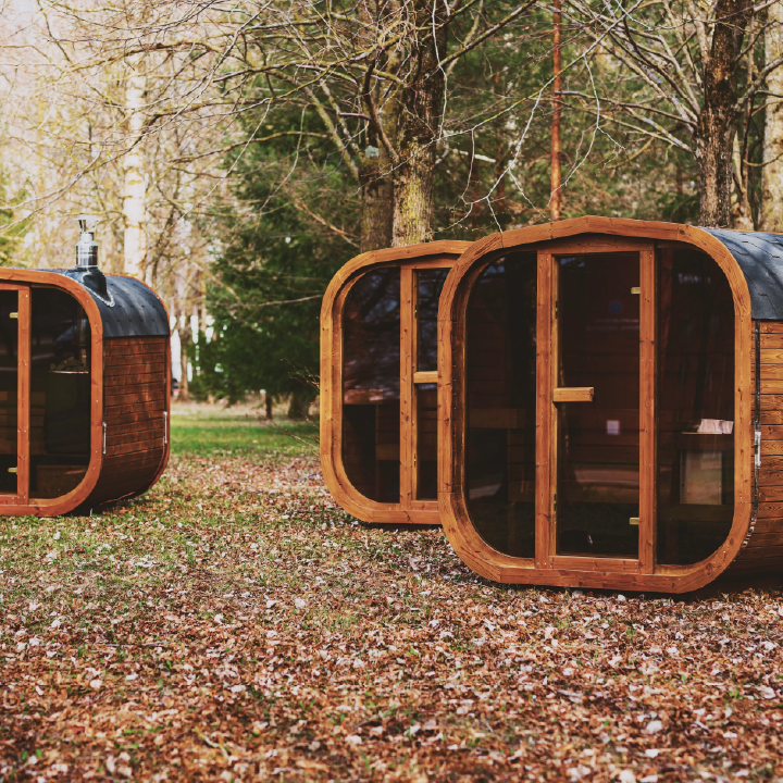 Mande MW20 — Outdoor ThermoWood Barrel Sauna