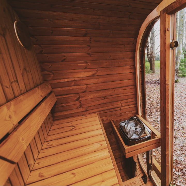 Mande MW20 — Outdoor ThermoWood Barrel Sauna