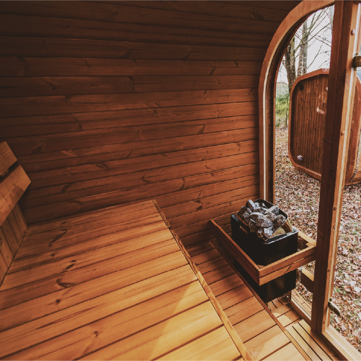 Mande MW20 — Outdoor ThermoWood Barrel Sauna