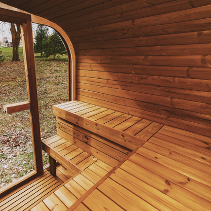 Mande MW20 — Outdoor ThermoWood Barrel Sauna