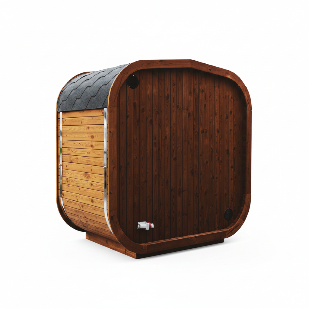 Mande MW16 — Outdoor ThermoWood Barrel Sauna