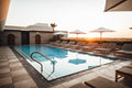 Plug and play spa in a refined outdoor setting
