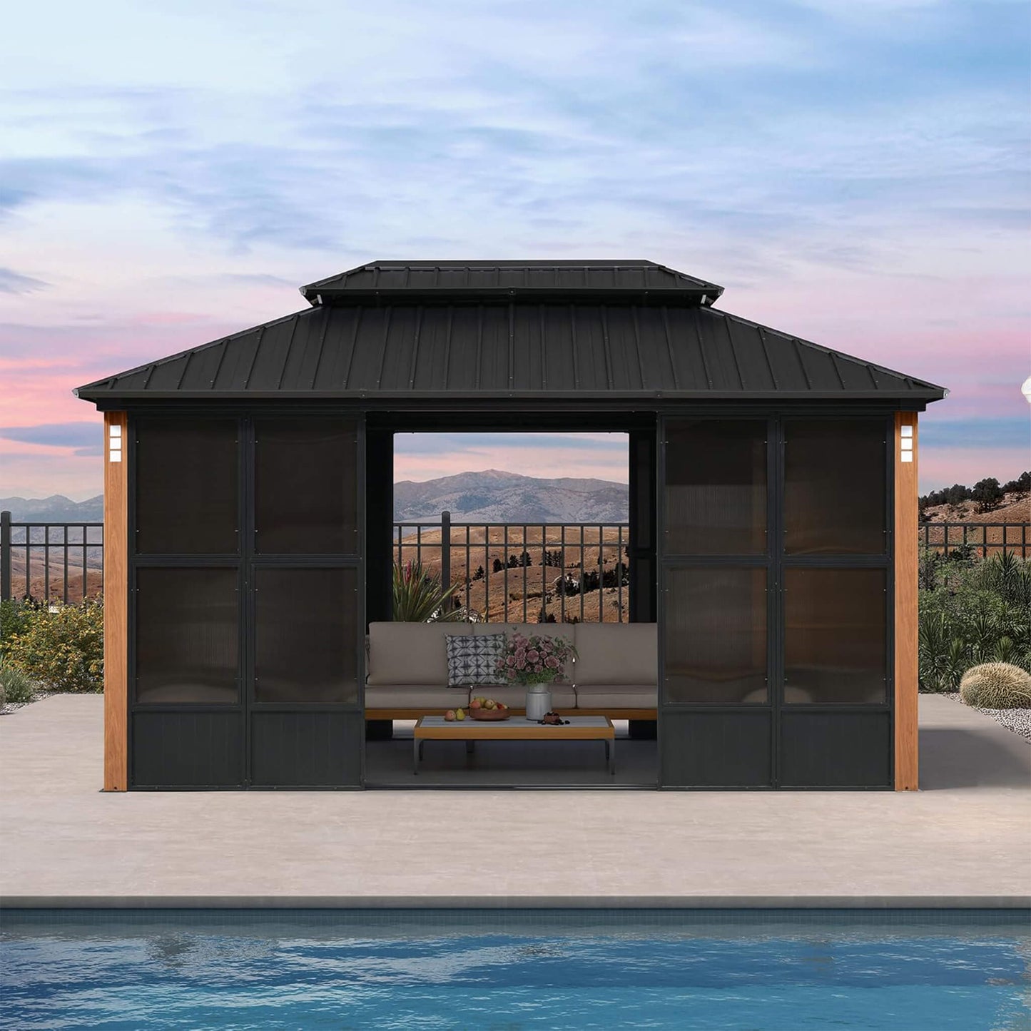 Alora Prestige — Hardtop Double-Top Patio Sunroom