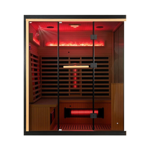Rövia Ember — 4-Person Infrared Sauna with Himalayan Salt