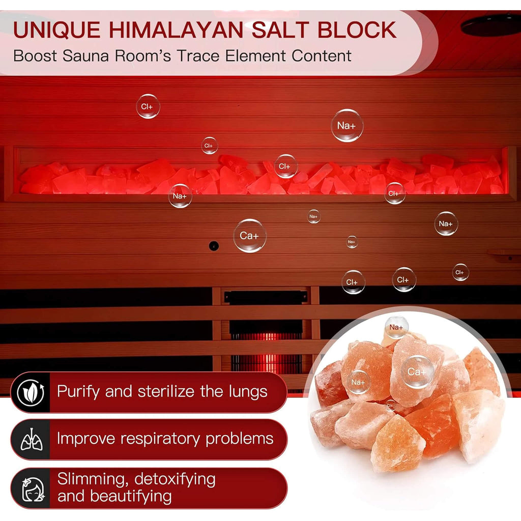 Rövia Ember — 4-Person Infrared Sauna with Himalayan Salt