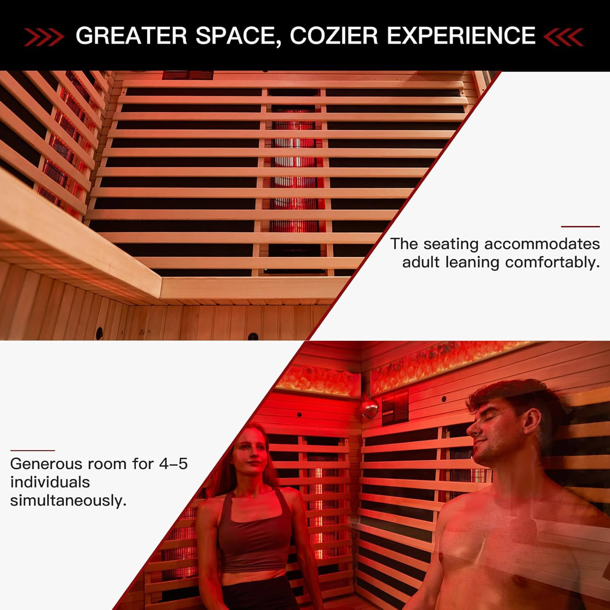 Rövia Ember — 4-Person Infrared Sauna with Himalayan Salt