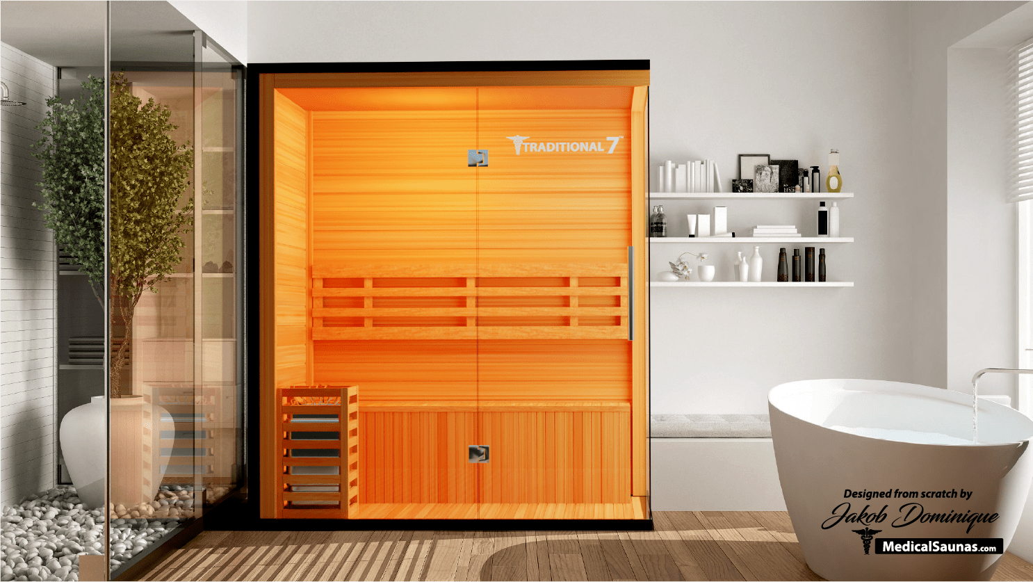 Modern Reform Traditional 7 — 3-Person Steam Sauna