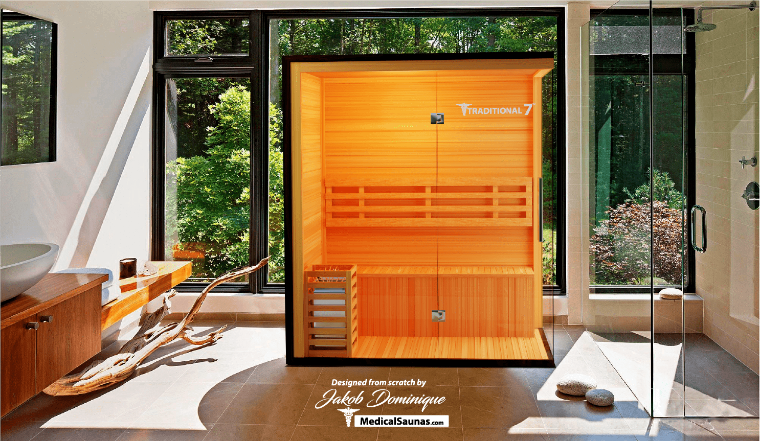Modern Reform Traditional 7 — 3-Person Steam Sauna