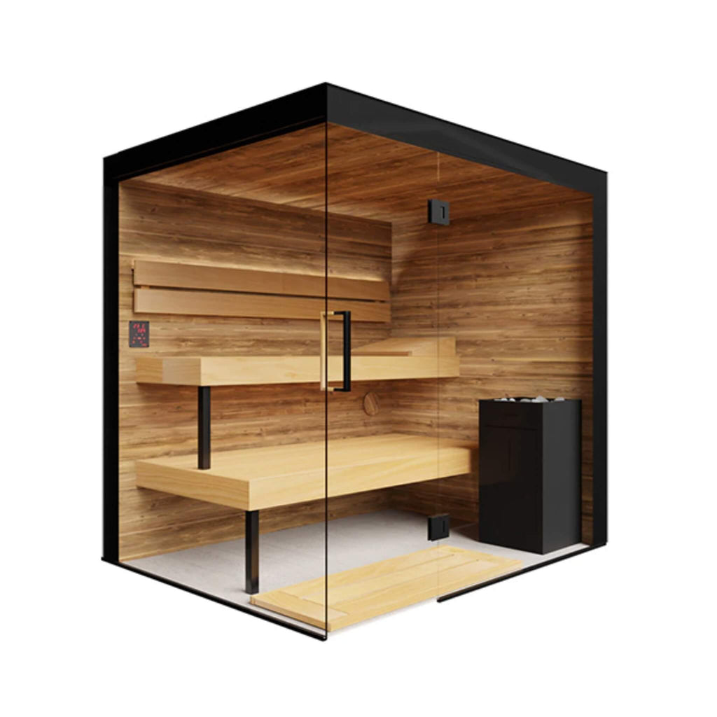 ThermaSol Lumaria — 2–5 Person Indoor Glass Sauna Cabin