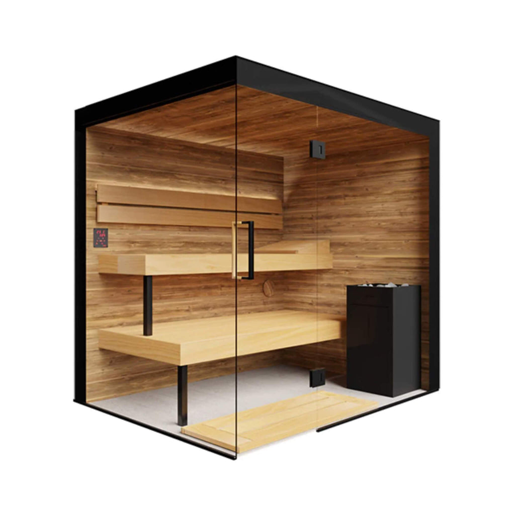 ThermaSol Lumaria — 2–5 Person Indoor Glass Sauna Cabin