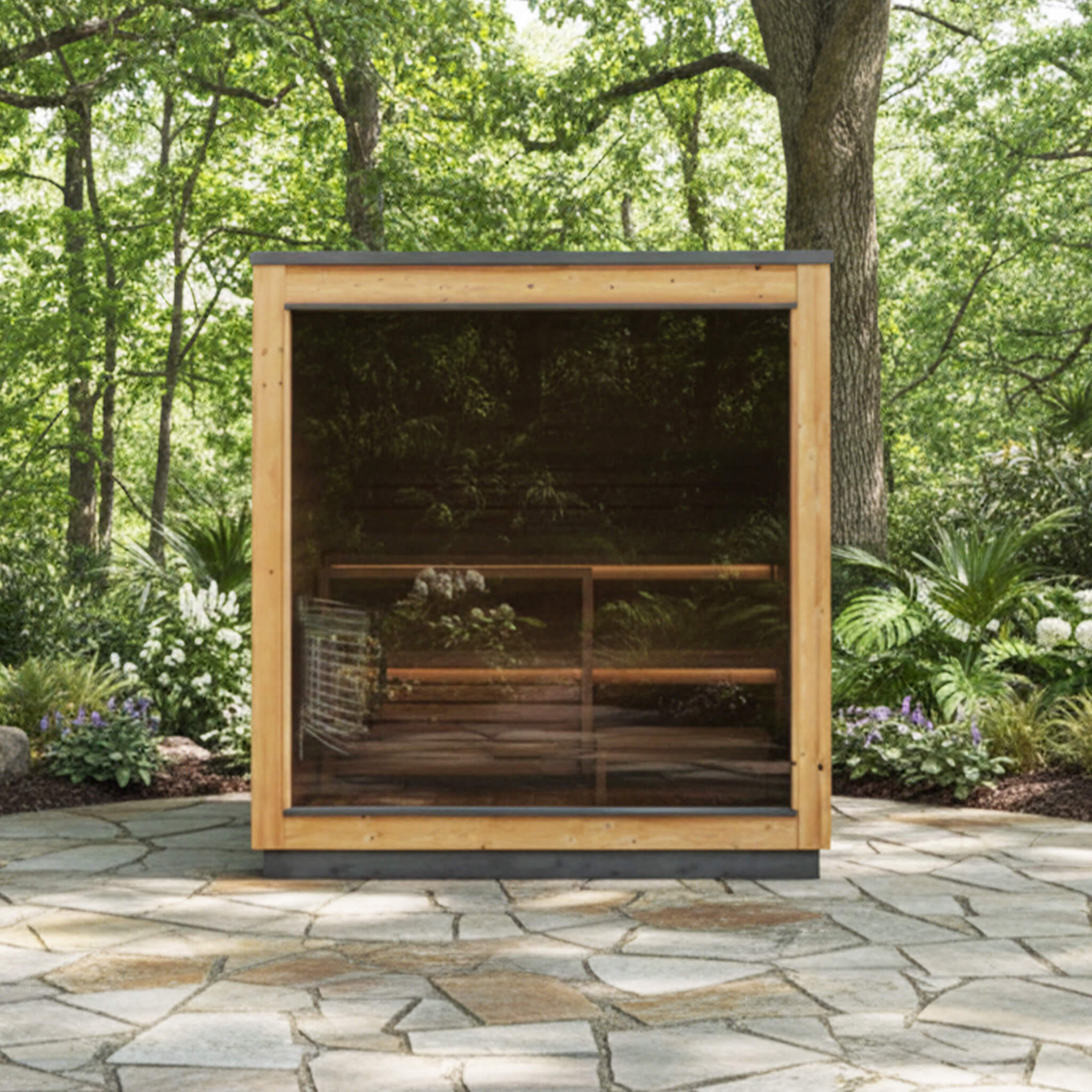 ThermaSol Nordic Dawn — 4-Person Outdoor Sauna Cabin