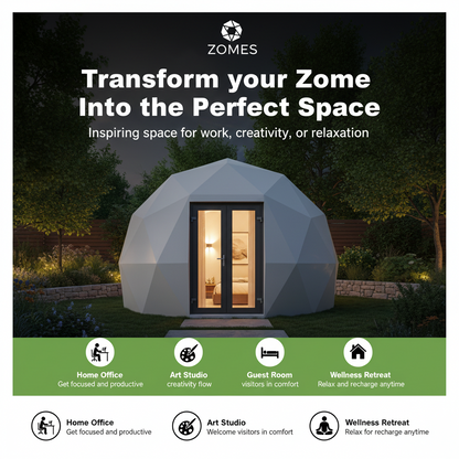 Zomes Pod — 120 sq ft Outdoor Office Pod